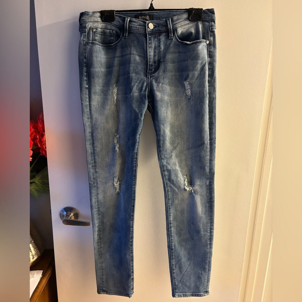 Buffalo David Bitton Women’s Distressed Blue Jeans